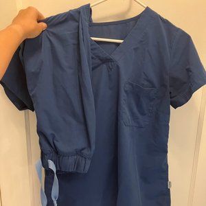 Medelita Harbor Blue Scrub Set Small